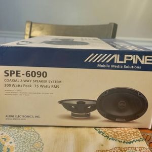 Alpine SPE-6090 6x9" 2-way Car Audio Speakers Pair New In Box